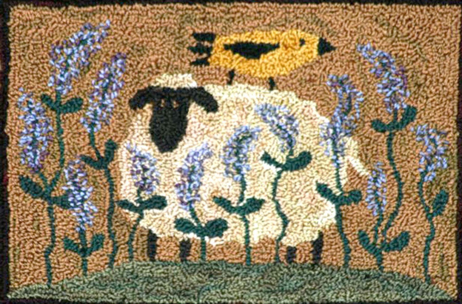 Sheep Soft Perch 632 Punchneedle Punch Needle Threads That Etsy