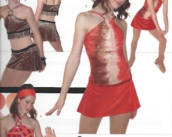 Jalie Ice Figure Skating Dance Dress Skirt Top Costume Sewing Pattern 2571