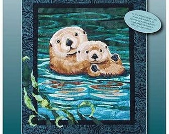 Sea Otters Toni Whitney Fusible Applique Sealife Ocean Quilt Pattern