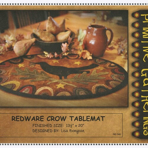 Christmas Wool Table Mat Pattern Wool Applique Patterns Etsy