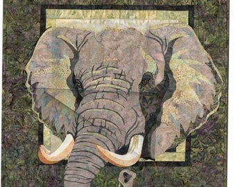 Savanna Elephant Toni Whitney Fusible Applique Quilt Pattern