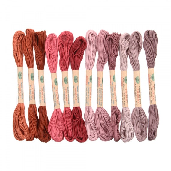12 Valdani 6 Strand Floss Embroidery Thread Vintage Hues 10 Yd Skeins