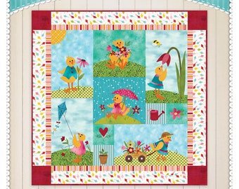 Spring Chicks Shabby Fabrics Quilt Motif