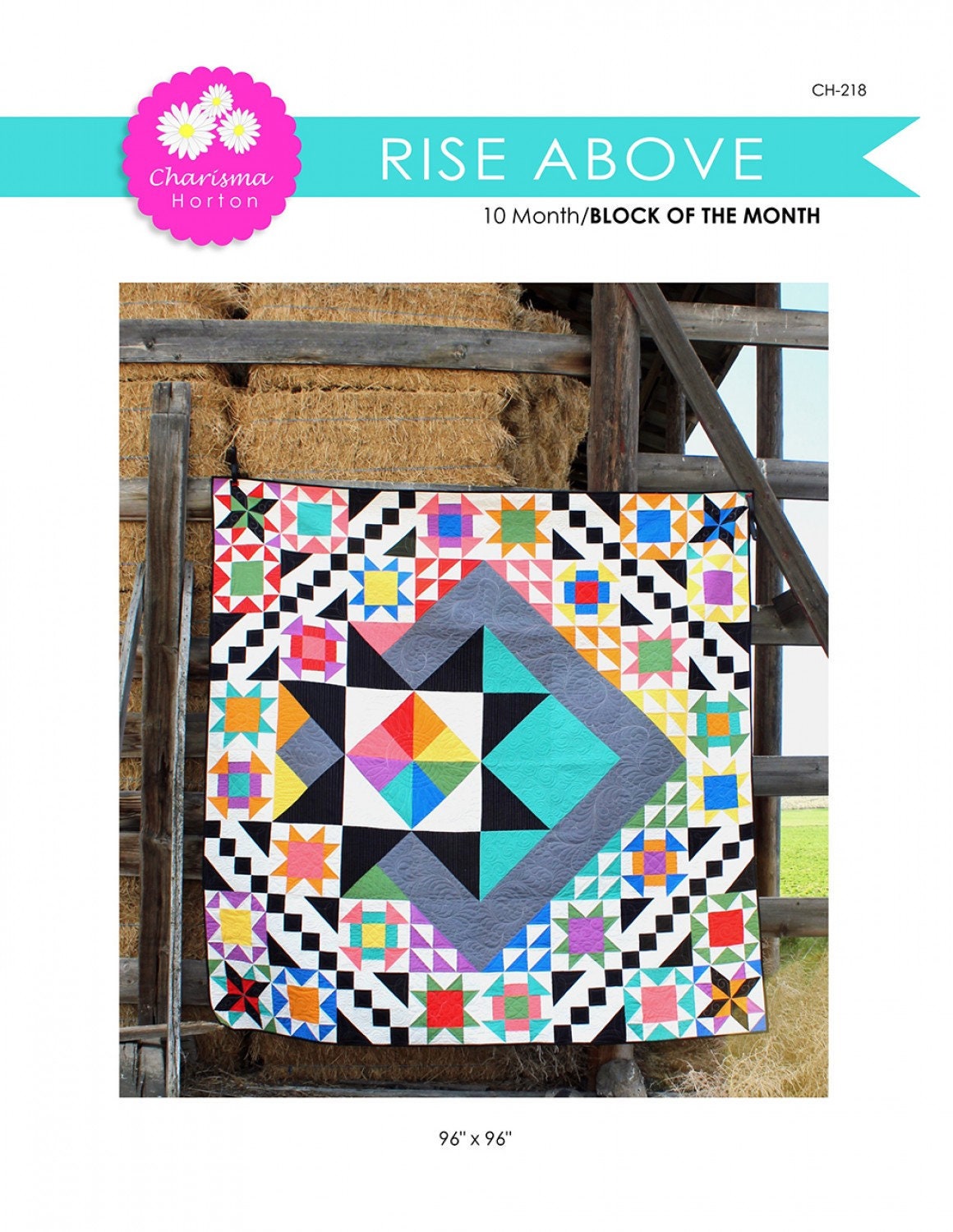 Rise Above Quilt Pattern CH218 Charisma Horton Modern Amish Etsy