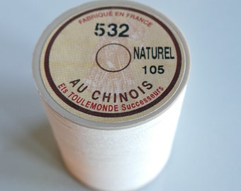 Sajou Cable Linen Thread Size 532 ~ 250 Meter Spool Color Natural 105
