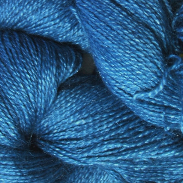 Malabrigo Baby Silkpaca Touareg 098 Fil de dentelle de soie d’alpaga bleu