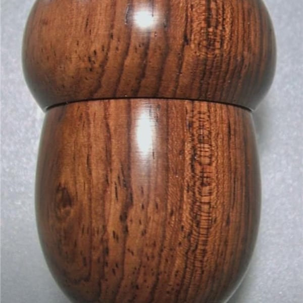 Hand Turned Honduras Rosewood Wood Acorn and Thimble Artisan England