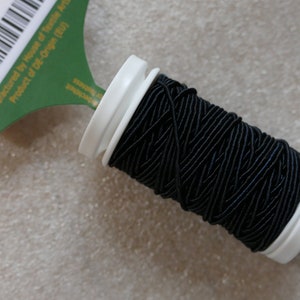 Pintores Rayon Gimp Gimpe Ebony Black Thread Cord Tentakulum