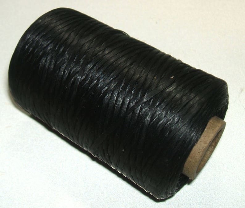 Artificial Sinew Cone Waxed Thread Sinue 165 Yard 30# Primitive Beading NATURAL