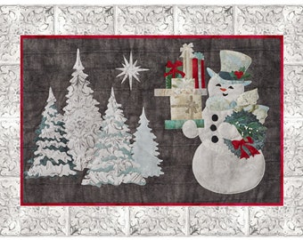 Joyeux Noel Snowman Block 3 McKenna Ryan Pine Needles JN03 Christmas Quilt Pattern