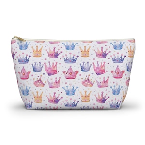 Tiara Watercolor Accessory Pouch, Makeup Bag, Ballet Bag Organizer, Small Item Storage, Cosmetic Case