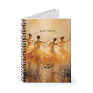 Ballett Tagebuch, Ballett Tagebuch, Ballett Tagebuch, Ballett Tagebuch, Ballett Tagebuch, Geschenk für Tänzer, Linoldruck, Linolblock, Spiralblock