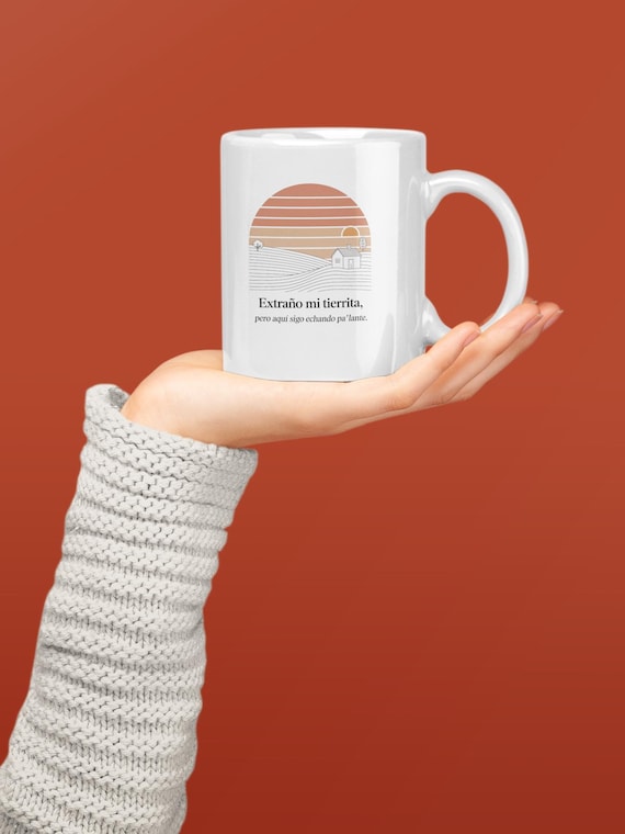 Extraño Mi Tierrita Mug  Colombian Immigrant Nostalgia Minimalist Gift