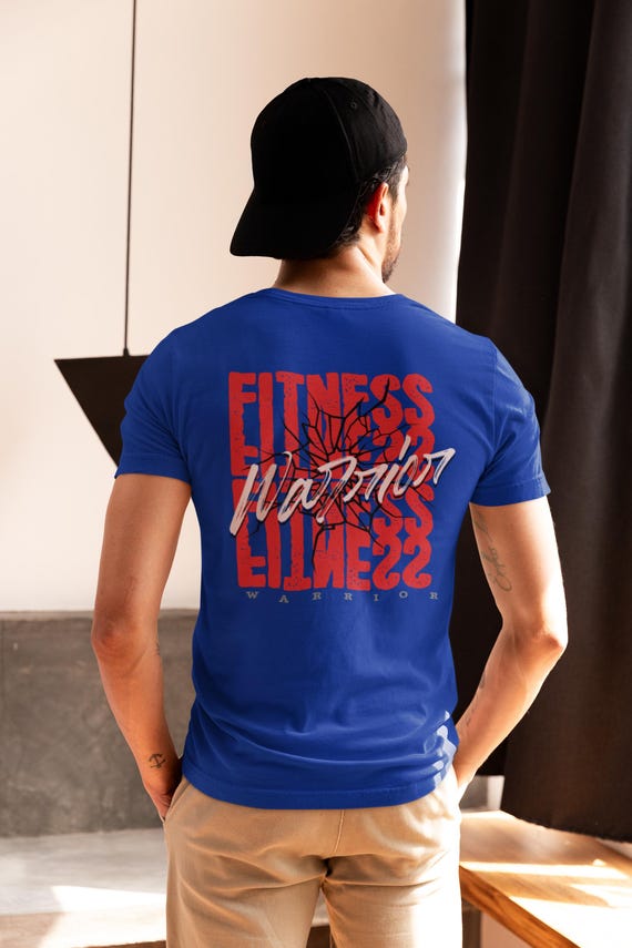 Warrior Fitness Unisex T-Shirt | Motivational Gym Tee, Fitness Apparel, Workout Shirt, Gift for Gym Lovers, Sports Clothing