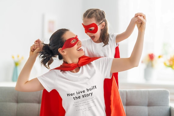 Her Love Built the Story Shirt, Meaningful Mom Gift, Mother's Day Shirt, Emotional Gift for Mom, Minimalist Aesthetic Tee, Daughter Gift