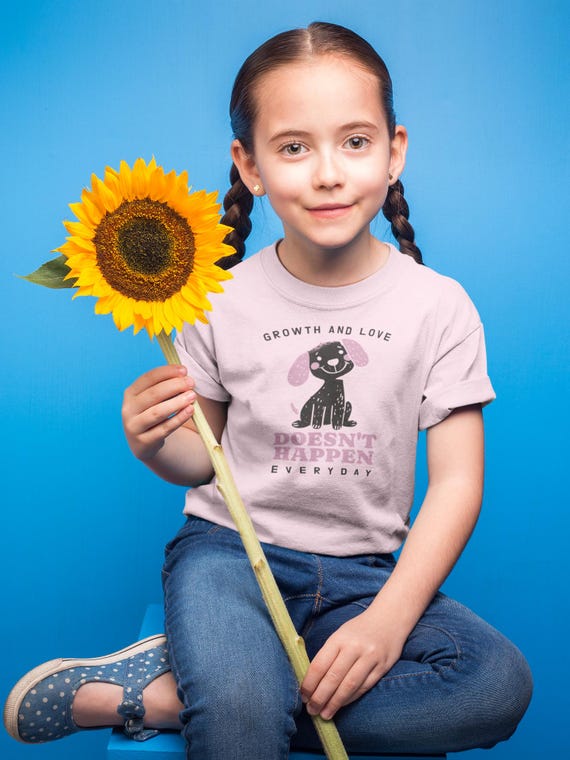 Kids Tee, Cute Dog Design, Everyday Wear, Birthday Gift, Playdate Outfit, Childrens Apparel