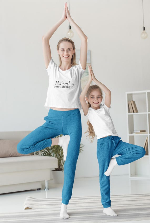 Raised by Quiet Strength Shirt, Minimalist Mom Shirt, Mother's Day Gift, Calm Aesthetic Tee, Emotional Gift for Mom, Yoga Shirt