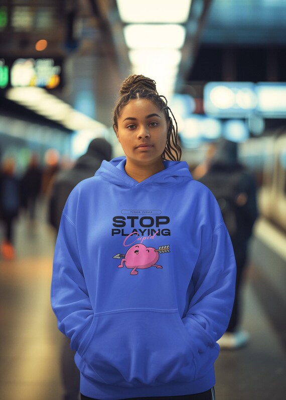 Cozy Kirby College Hoodie - Funny Antivalentine Theme, Warm Unisex Sweatshirt for Students, Perfect Holiday Gift