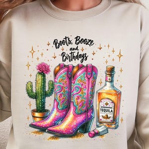 Nashville Birthday PNG, Cowgirl Birthday Party Squad, Nash Bash, Boots Booze Birthdays, Girls Trip Sublimation, Matching Birthday Shirts