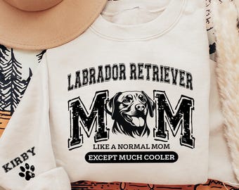 Labrador Retriever Sweatshirt, Cute Lab Dog Lover Crewneck, Labrador Hoodie, Black Yellow Chocolate Lab Gift, Cozy Dog Mom Sweater
