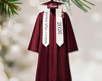 Personalized Graduation Ornament, Personalized Class of 2025 Ornament, High School Graduation Gift, College Graduated, New Graduate Gift