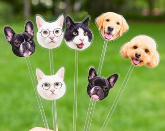 Custom Wedding Pet Stir Sticks | 50 pcs Double-Sided Dog Stir Stick | Acrylic Cocktail Stirrers | Wedding Swizzle | Wedding Drink Stirrers