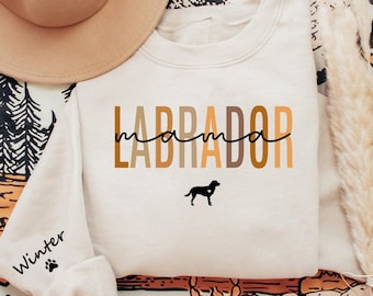 Personalized Labrador Shirt, Custom Labrador Mom Shirt Sweatshirt Hoodie, Labrador Lover Tee, Gift for Pet Owner, Dog Mom Gifts