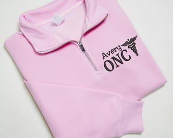 Personalized ONC Sweatshirt, Oncology Nurse Gift, Custom Cancer Nurse Crewneck, Chemo Nurse Shirt, ONC Nurse Gift, Nurse Strong Apparel'