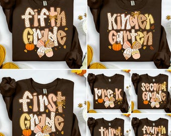 Fall Back to School PNG Bundle: Teacher Shirt Design, Pencil Bow Sublimation (Digital Download)