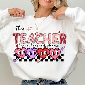 Valentine Teacher Png, Beloved Teacher Png, Valentine&#39;s Day Teacher, Flirty Teacher Bow Png, Valentine Teacher Png, Retro Teacher Png