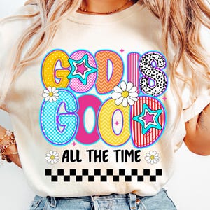 God Is Good All The Time PNG: Preppy Christian Design (Digital Download)