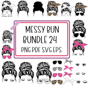 Messy Bun Bundle svg, Mom Life svg, mom skull svg, Mom Life svg, mom and daughter svg, Mom life Kid Life Png, glasses svg