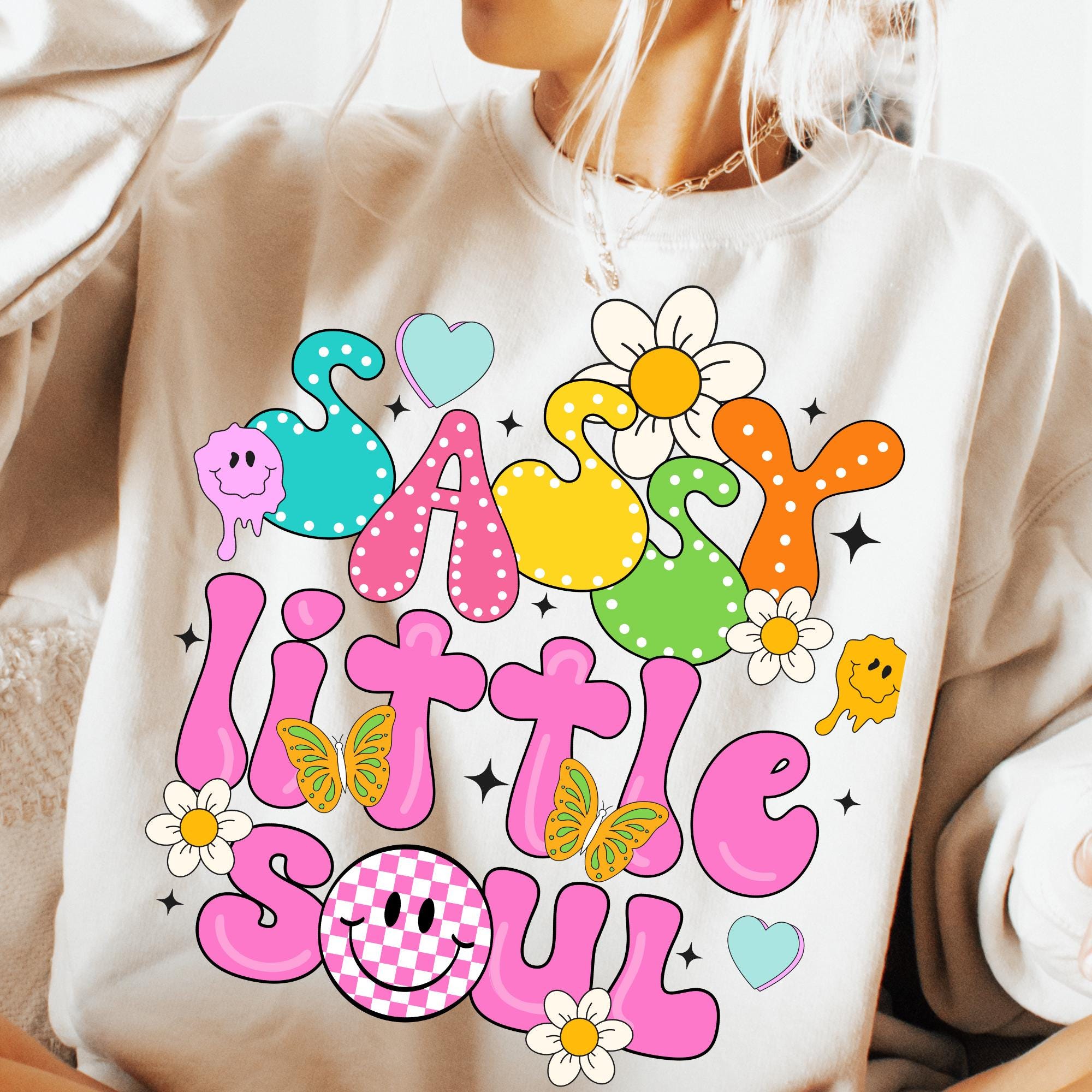 Sassy Little Soul Png, Little Soul Sublimation PNG Design, Sublimation for Kids, PNG Designs for Girls, Sublimation for Girls, Toddler Png