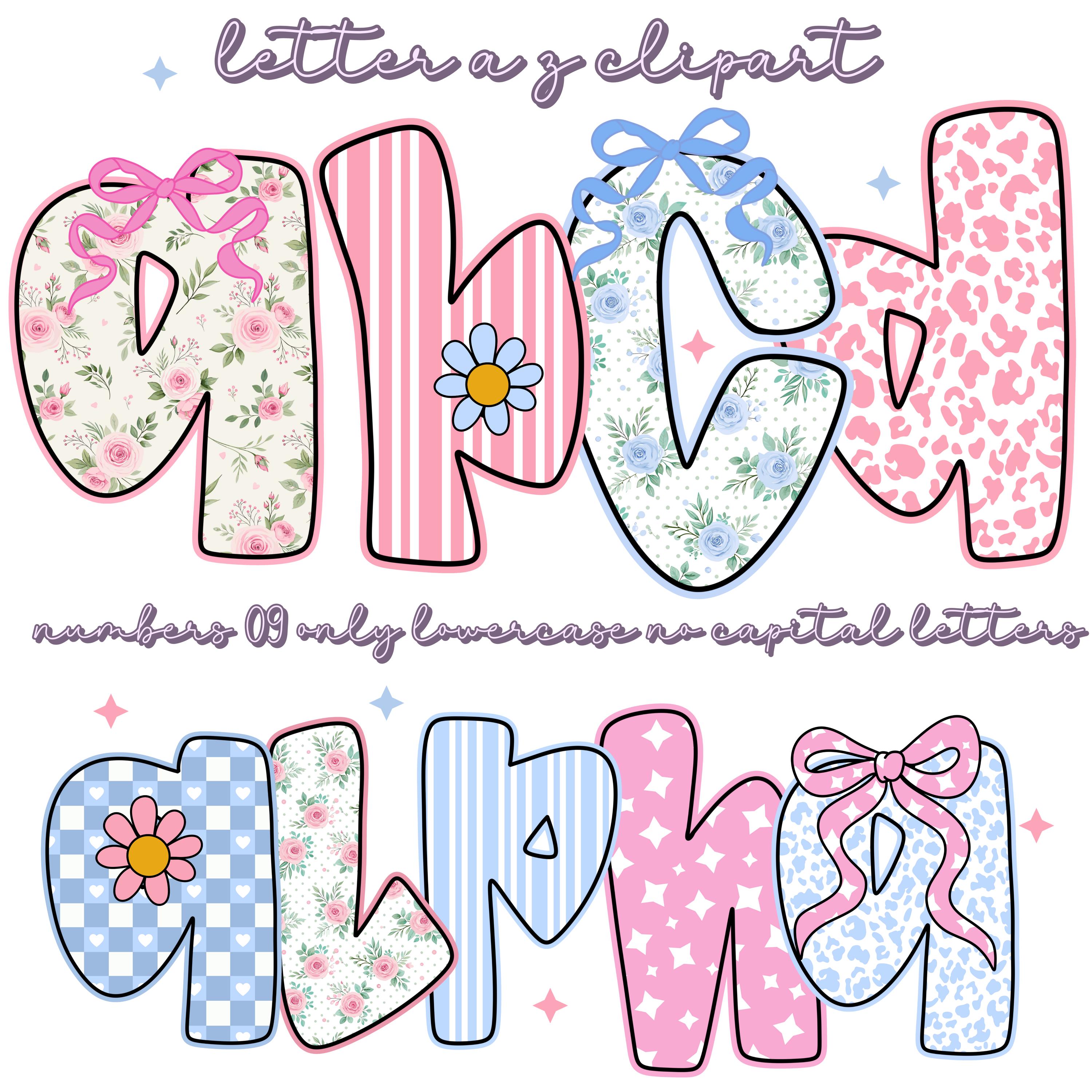 Preppy Floral Alphabet PNG | Retro Grandmillennial Font, Vintage ...