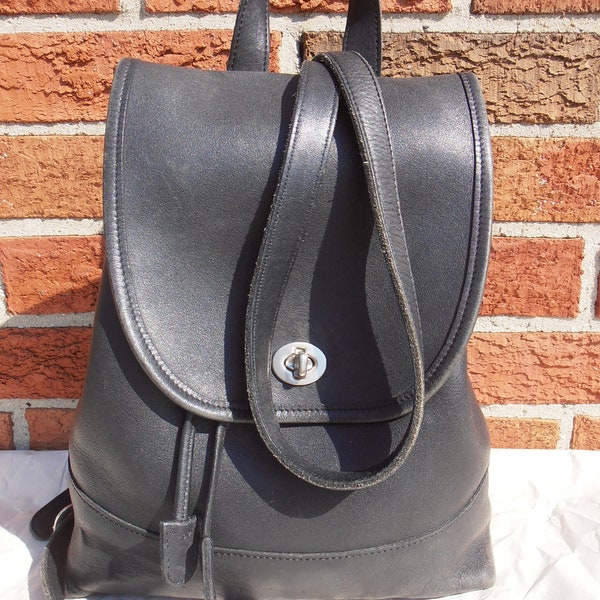 Reserved for Rachel COACH Black Leather BACKPACK 9791 Book Bag