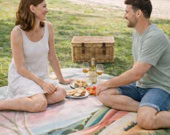 Picknick-/buitentapijt - Australian Beach Coastal Wildflower