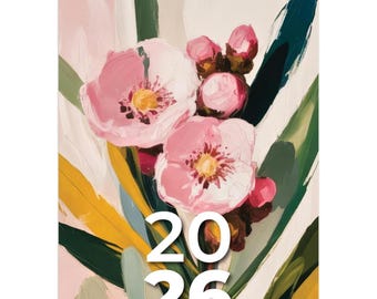 Wandkalender Australische bloemen 2026: kant-en-klare kunstafdrukken