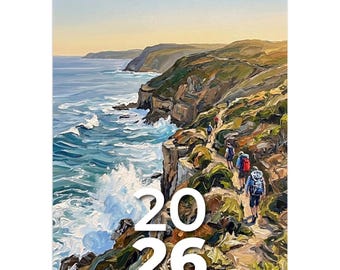 Wandkalender Australische kustlijn 2026: kant-en-klare kunstafdrukken