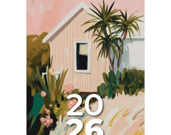 Little Cottages-wandkalender 2026: kant-en-klare kunstafdrukken