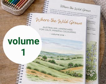 Australian Landscapes Colouring Book - Mindful Art Therapy