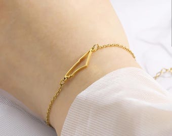 Pulsera con mapa de Palestina chapada en oro