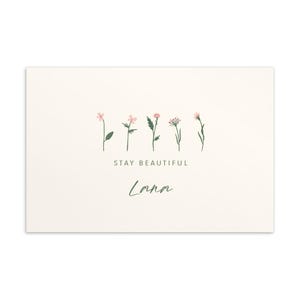 Carte de vœux Les fleurs du Levant restent belles