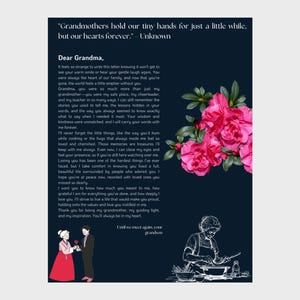 Lieber Oma-Gedenkbrief - Enkels herzliche Hommage an die Großmutter