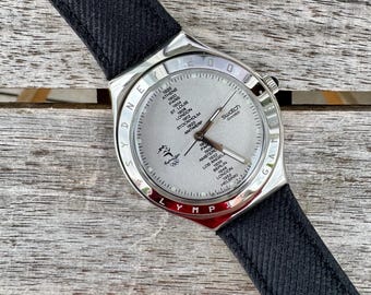 Vintage Swatch Irony Big Swagmen White, Silver, Great Condition