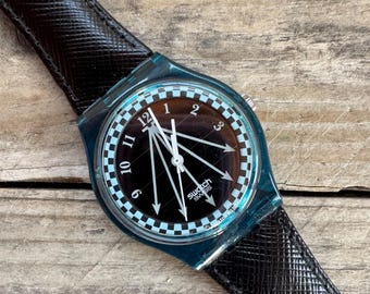 Vintage Swatch-horloge op zonne-energie SRN100 - ongedragen