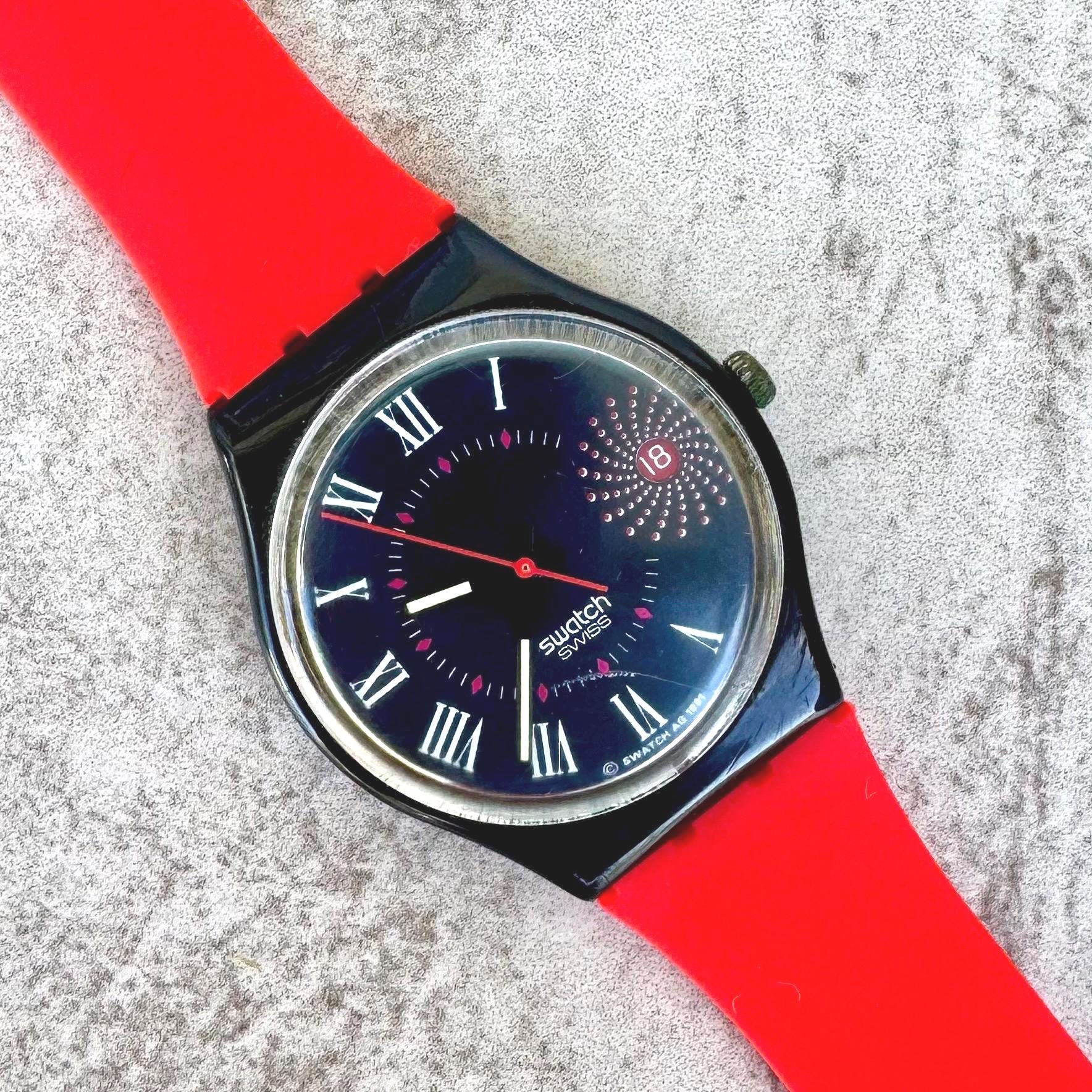 Swatch スウォッチ SWISS 1991年 自動巻き ビンテージ swatch - swatch 1991 オートマチック (自動巻き)オールド