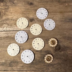 Vintage Pocket Watch Dials – NOS Swiss Unitas – Watchmaker Supply (Set of 10)