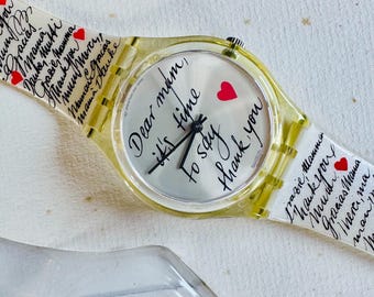 Mother's Day Gift Swatch Watch Dear Mum Unworn - Retro Gift