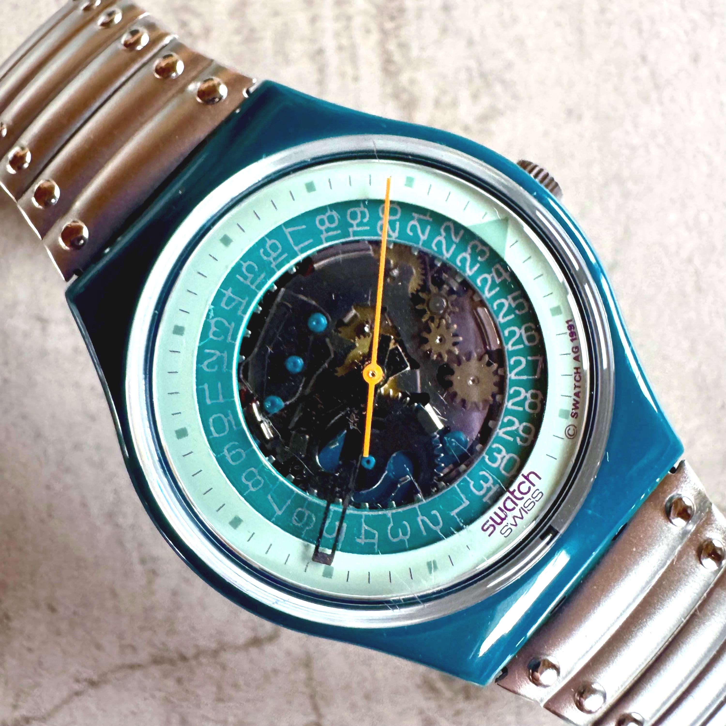 Skeleton Swatch Watch - Etsy