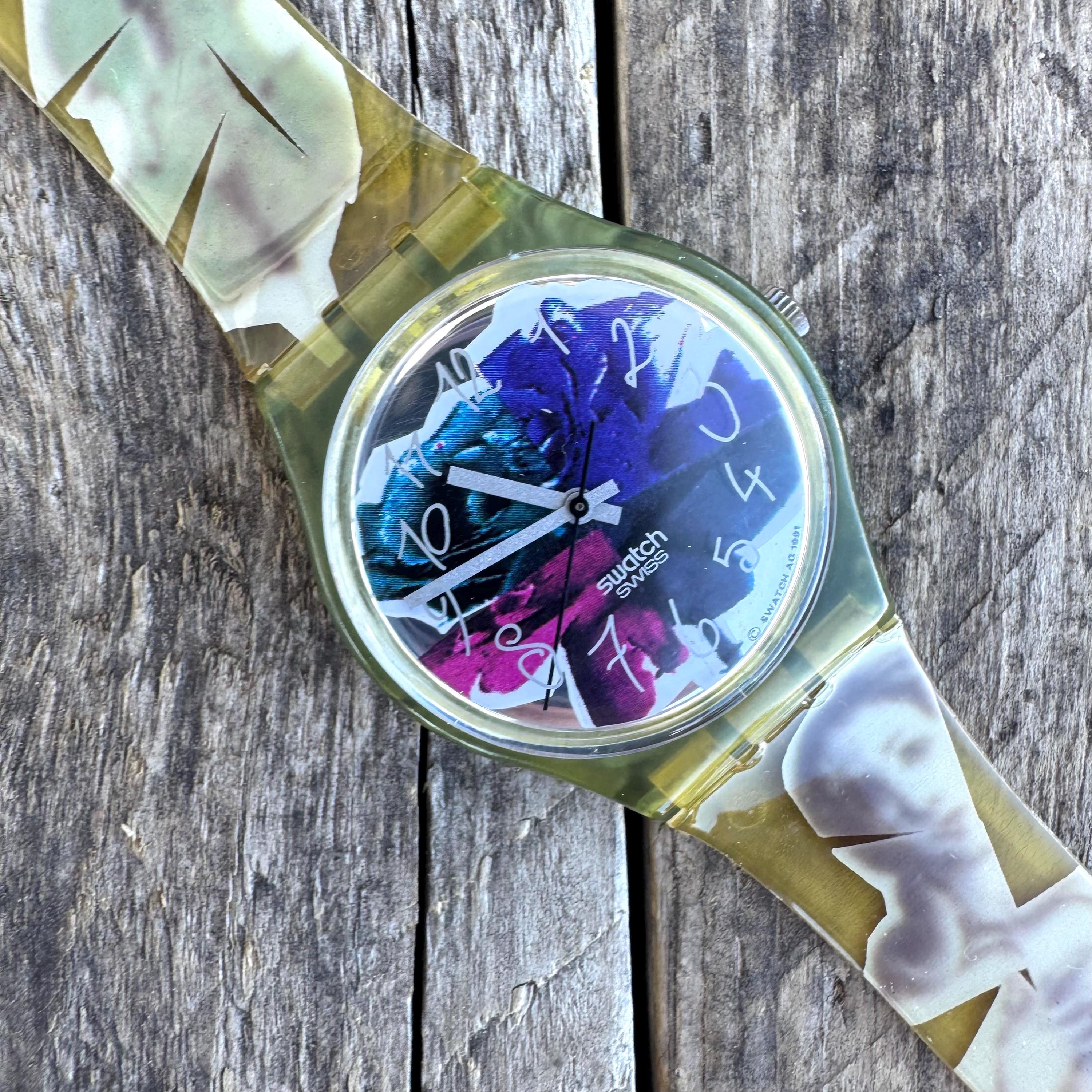Watch Swatch Woman クリア 時計 irony 動作確認済み Swatch Irony